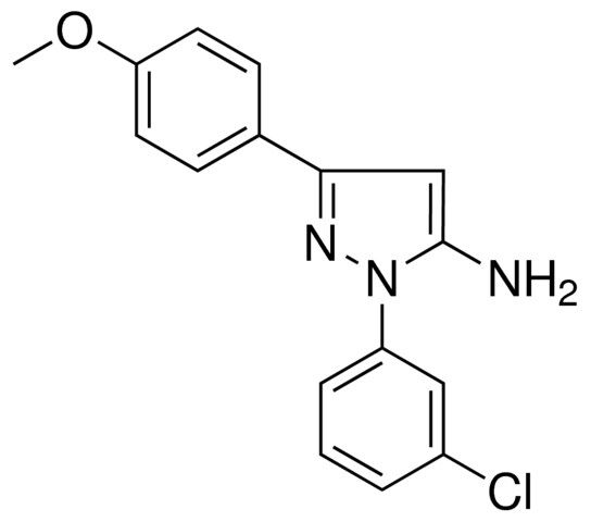 1-(3-CHLOROPHENYL)-3-(4-METHOXYPHENYL)-1H-PYRAZOL-5-AMINE