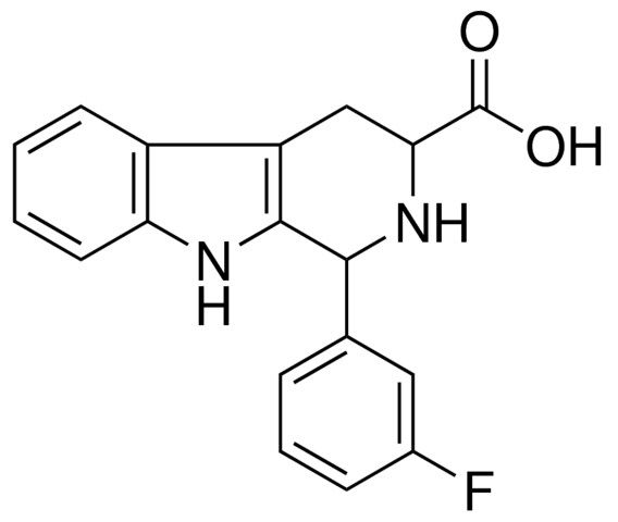 1-(3-FLUOROPHENYL)-2,3,4,9-TETRAHYDRO-1H-BETA-CARBOLINE-3-CARBOXYLIC ACID