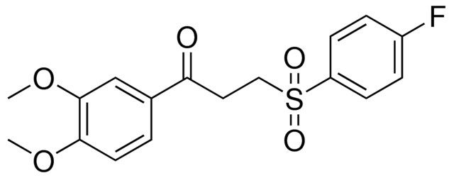 1-(3,4-DIMETHOXYPHENYL)-3-[(4-FLUOROPHENYL)SULFONYL]-1-PROPANONE