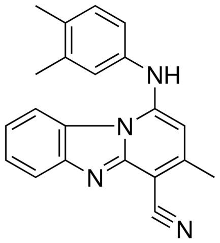 1-(3,4-DIMETHYL-PHENYLAMINO)3-ME-BENZO(4,5)IMIDAZO(1,2-A)PYRIDINE-4-CARBONITRILE