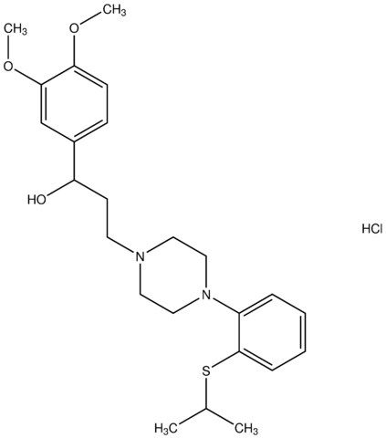 1-(3,4-dimethoxyphenyl)-3-{4-[2-(isopropylsulfanyl)phenyl]-1-piperazinyl}-1-propanol hydrochloride