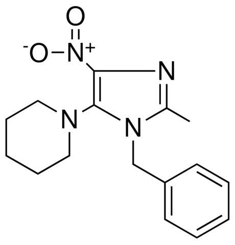 1-(3-BENZYL-2-METHYL-5-NITRO-3H-IMIDAZOL-4-YL)-PIPERIDINE