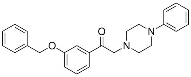 1-(3-(BENZYLOXY)PHENYL)-2-(4-PHENYL-1-PIPERAZINYL)ETHANONE