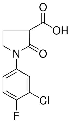 1-(3-CHLORO-4-FLUOROPHENYL)-2-OXO-3-PYRROLIDINECARBOXYLIC ACID