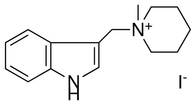 1-(1H-INDOL-3-YLMETHYL)-1-METHYL-PIPERIDINIUM, IODIDE