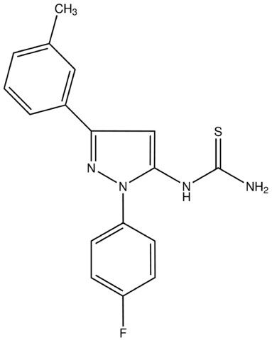 1-(1-(4-Fluorophenyl)-3-<i>m</i>-tolyl-1<i>H</i>-pyrazol-5-yl)thiourea