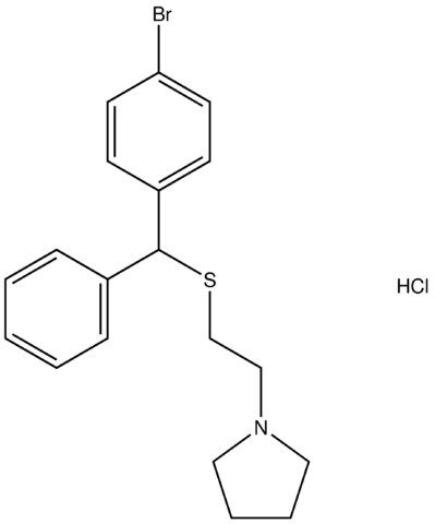 1-(2-{[(4-bromophenyl)(phenyl)methyl]sulfanyl}ethyl)pyrrolidine hydrochloride