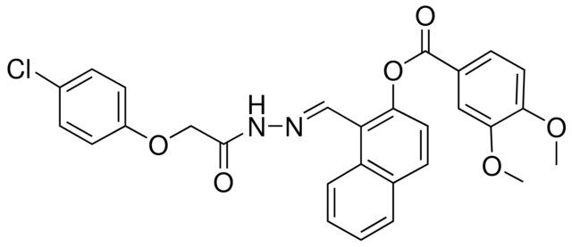 1-(2-((4-CHLOROPHENOXY)ACETYL)CARBOHYDRAZONOYL)-2-NAPHTHYL 3,4-DIMETHOXYBENZOATE