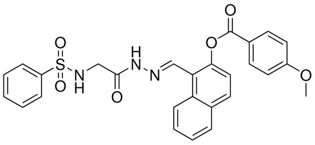 1-(2-(((PHENYLSULFONYL)AMINO)AC)CARBOHYDRAZONOYL)-2-NAPHTHYL 4-METHOXYBENZOATE