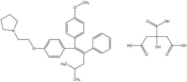 1-(2-{4-[(1E)-1-(4-methoxyphenyl)-4-methyl-2-phenyl-1-pentenyl]phenoxy}ethyl)pyrrolidine 2-hydroxy-1,2,3-propanetricarboxylate