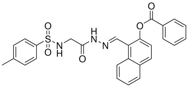 1-(2-((((4-METHYLPHENYL)SULFONYL)AMINO)AC)CARBOHYDRAZONOYL)-2-NAPHTHYL BENZOATE