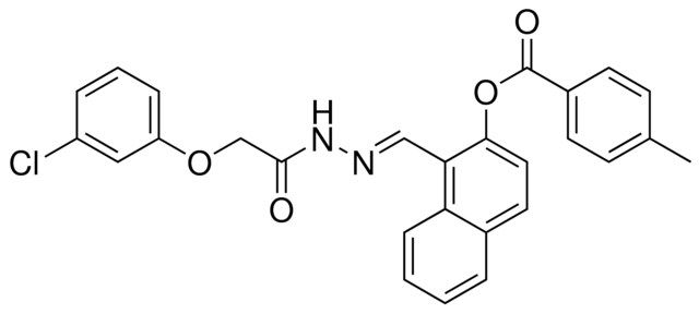 1-(2-((3-CHLOROPHENOXY)ACETYL)CARBOHYDRAZONOYL)-2-NAPHTHYL 4-METHYLBENZOATE