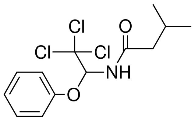 3-METHYL-N-(2,2,2-TRICHLORO-1-PHENOXY-ETHYL)-BUTYRAMIDE