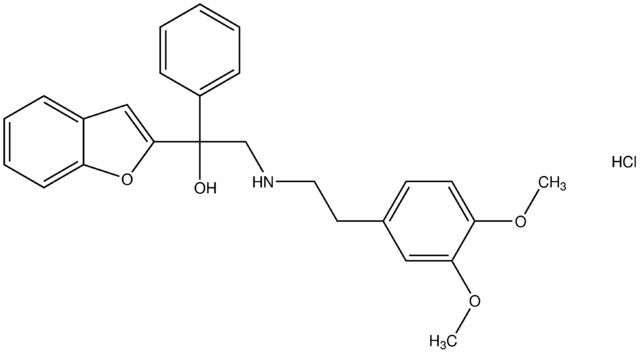 1-(1-benzofuran-2-yl)-2-{[2-(3,4-dimethoxyphenyl)ethyl]amino}-1-phenylethanol hydrochloride