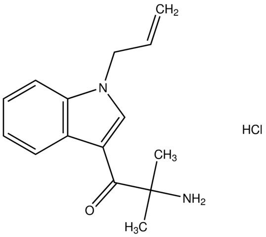 1-(1-allyl-1H-indol-3-yl)-2-amino-2-methyl-1-propanone hydrochloride