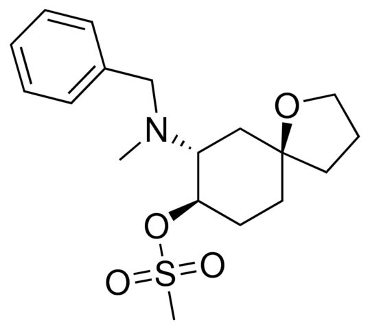 (5S,7R,8R)-7-[BENZYL(METHYL)AMINO]-1-OXASPIRO[4.5]DEC-8-YL METHANESULFONATE