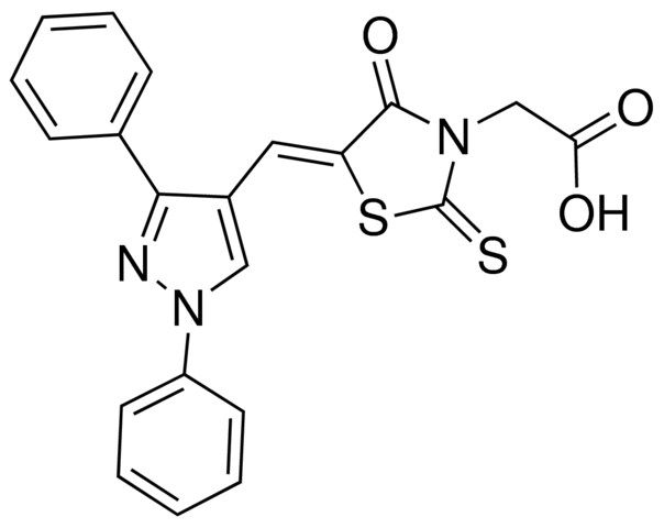 {(5Z)-5-[(1,3-DIPHENYL-1H-PYRAZOL-4-YL)METHYLENE]-4-OXO-2-THIOXO-1,3-THIAZOLIDIN-3-YL}ACETIC ACID