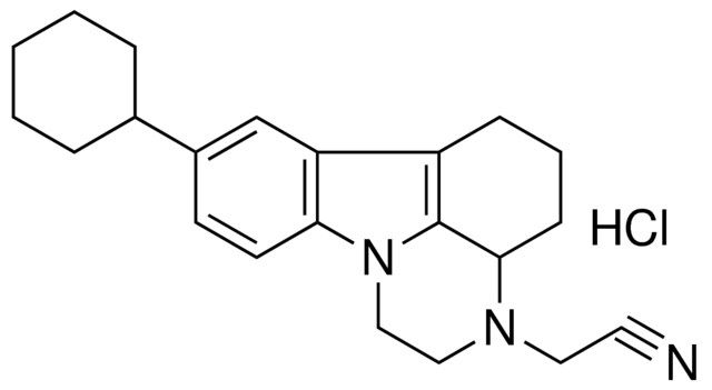 (8-CYCLOHEXYL-1,2,3A,4,5,6-HEXAHYDRO-3H-PYRAZINO[3,2,1-JK]CARBAZOL-3-YL)ACETONITRILE HYDROCHLORIDE