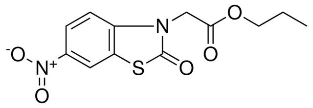 (6-NITRO-2-OXO-BENZOTHIAZOL-3-YL)-ACETIC ACID PROPYL ESTER