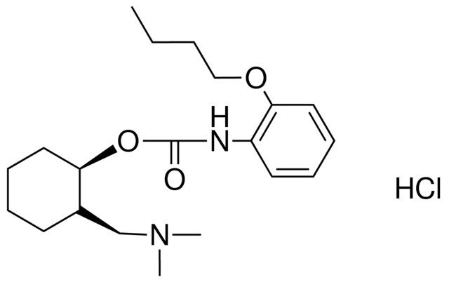 (BUTOXY-PH)-CARBAMIC ACID 2-DIMETHYLAMINOMETHYL-CYCLOHEXYL ESTER, HYDROCHLORIDE