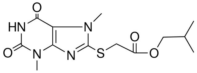 (3,7-DIMETHYL-2,6-DIOXO-4H-1H-PURIN-8-YLSULFANYL)-ACETIC ACID ISOBUTYL ESTER