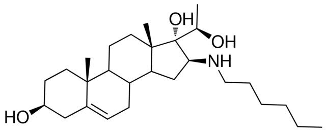 (3beta,16beta,20R)-16-(hexylamino)pregn-5-ene-3,17,20-triol