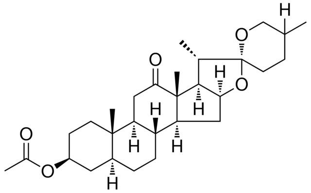 (3BETA,5ALPHA)-12-OXOSPIROSTAN-3-YL ACETATE