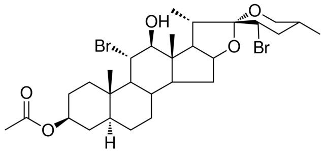 (3beta,5alpha,11alpha,12beta,23S)-11,23-dibromo-12-hydroxyspirostan-3-yl acetate