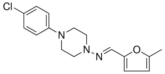 (4-(4-CHLORO-PHENYL)-PIPERAZIN-1-YL)-(5-METHYL-FURAN-2-YLMETHYLENE)-AMINE