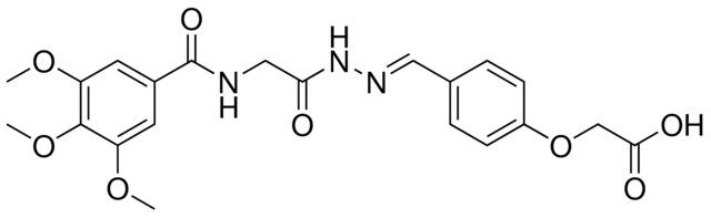 (4-(((((3,4,5-TRIMETHOXYBENZOYL)AMINO)AC)HYDRAZONO)ME)PHENOXY)ACETIC ACID