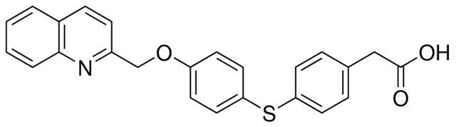 (4-[[4-(2-QUINOLINYLMETHOXY)PHENYL]SULFANYL]PHENYL)ACETIC ACID