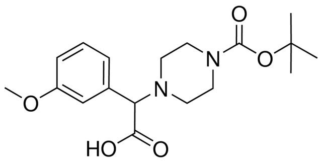 (4-(TERT-BUTOXYCARBONYL)-1-PIPERAZINYL)(3-METHOXYPHENYL)ACETIC ACID