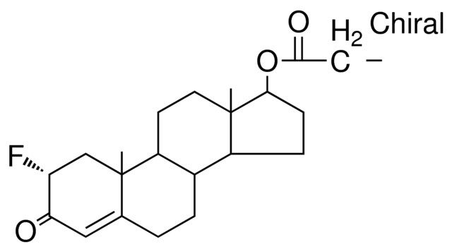 (2alpha)-2-fluoro-3-oxoandrost-4-en-17-yl propionate