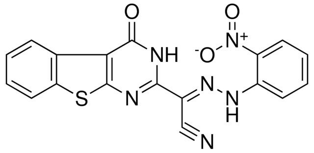 (2E)-[(2-NITROPHENYL)HYDRAZONO](4-OXO-3,4-DIHYDRO[1]BENZOTHIENO[2,3-D]PYRIMIDIN-2-YL)ETHANENITRILE