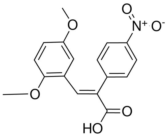 (2E)-3-(2,5-dimethoxyphenyl)-2-(4-nitrophenyl)-2-propenoic acid