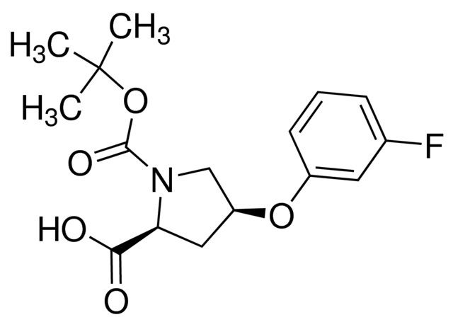 (2<i>S</i>,4<i>S</i>)-1-(<i>tert</i>-Butoxycarbonyl)-4-(3-fluorophenoxy)-2-pyrrolidinecarboxylic acid