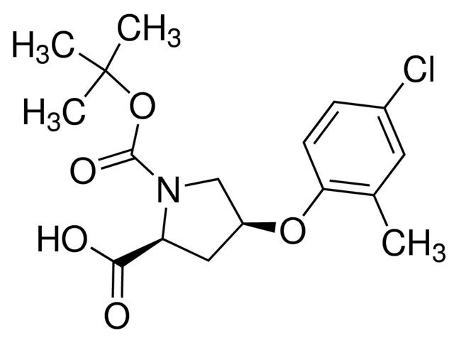 (2<i>S</i>,4<i>S</i>)-1-(<i>tert</i>-Butoxycarbonyl)-4-(4-chloro-2-methylphenoxy)-2-pyrrolidinecarboxylic acid