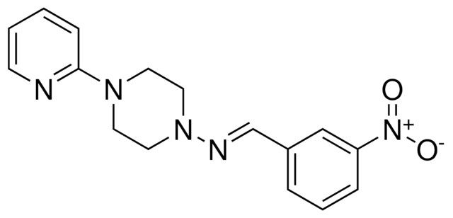 (3-NITRO-BENZYLIDENE)-(4-PYRIDIN-2-YL-PIPERAZIN-1-YL)-AMINE