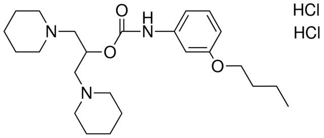 (3-BUTOXY-PH)-CARBAMIC ACID 2-PIPERIDIN-1-YL-1-PIPERIDIN-1-YL-ME-ET ESTER, HCL