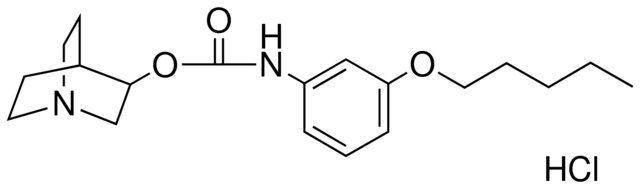 (3-PENTYLOXY-PH)-CARBAMIC ACID 1-AZA-BICYCLO(2.2.2)OCT-3-YL ESTER, HYDROCHLORIDE