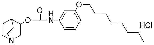 (3-OCTYLOXY-PH)-CARBAMIC ACID 1-AZA-BICYCLO(2.2.2)OCT-3-YL ESTER, HYDROCHLORIDE