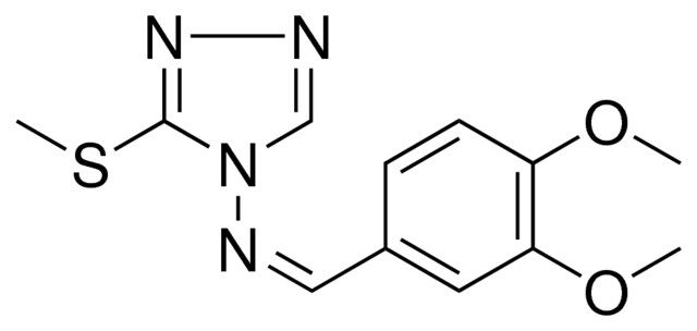 (3,4-DIMETHOXY-BENZYLIDENE)-(3-METHYLSULFANYL-(1,2,4)TRIAZOL-4-YL)-AMINE