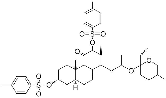 (3ALPHA,5ALPHA)-12-{[(4-METHYLPHENYL)SULFONYL]OXY}-11-OXOSPIROSTAN-3-YL 4-METHYLBENZENESULFONATE