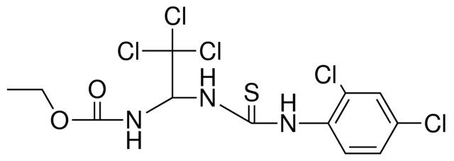 (2,2,2-TRICHLORO-1-(3-(2,4-DICHLORO-PH)-THIOUREIDO)-ET)-CARBAMIC ACID ET ESTER