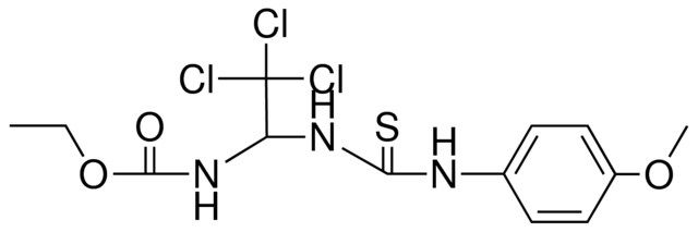 (2,2,2-TRICHLORO-1-(3-(4-MEO-PH)-THIOUREIDO)-ETHYL)-CARBAMIC ACID ETHYL ESTER