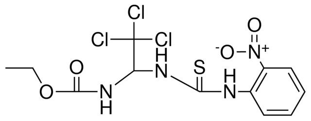 (2,2,2-TRICHLORO-1-(3-(2-NITRO-PH)-THIOUREIDO)-ETHYL)-CARBAMIC ACID ETHYL ESTER