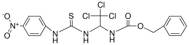 (2,2,2-TRICHLORO-1-(3-(4-NITRO-PH)-THIOUREIDO)-ETHYL)-CARBAMIC ACID BENZYL ESTER