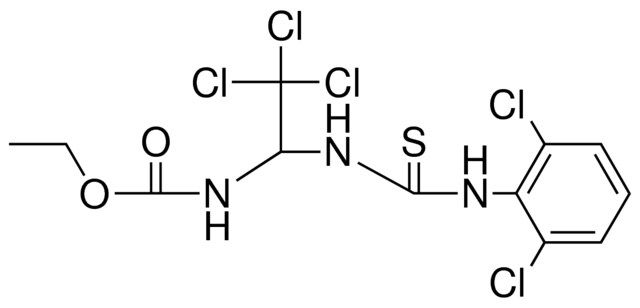 (2,2,2-TRICHLORO-1-(3-(2,6-DICHLORO-PH)-THIOUREIDO)-ET)-CARBAMIC ACID ET ESTER