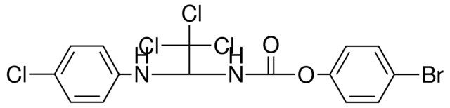 (2,2,2-TRICHLORO-1-(4-CL-PHENYLAMINO)-ETHYL)-CARBAMIC ACID 4-BROMO-PHENYL ESTER