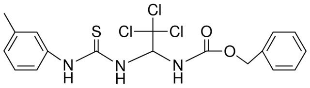 (2,2,2-TRICHLORO-1-(3-M-TOLYL-THIOUREIDO)-ETHYL)-CARBAMIC ACID BENZYL ESTER